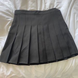Black Tennis Mini Skirt